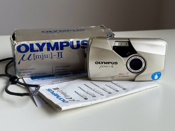 Olympus MJU II 2.8/35mm + pudełko i pasek!