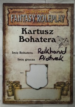 Warhammer Kartusz Bohatera