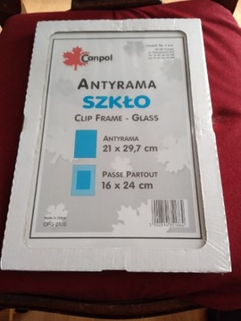 Antyrama 21 x 29,7 cm szkło