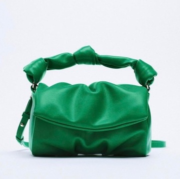Zara mała zielona torebka nowa