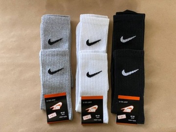 Zestaw długich skarpet Nike 6 par rozmiar 36-40 