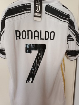 Cristiano Ronaldo koszulka Juventus z autografem