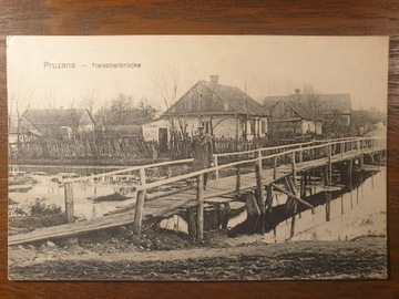 PRUZANA 1917 Feldpost Most rzeźnika Białoruś