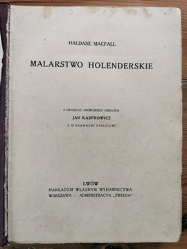 Historia malarstwa. Malarstwo holenderskie Macfall