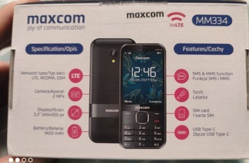 Maxcom MM334 4G czarny