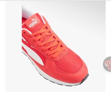 Czerwono-białe sneakersy męskie Puma Graviton