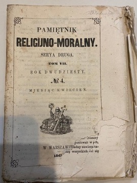 Pamiętnik Religijno-Moralny, 1861, Serya druga