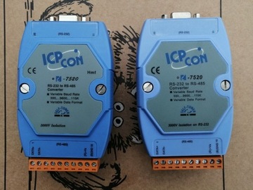 ICP CON 7520 RS-232 to RS-485 dwie sztuki