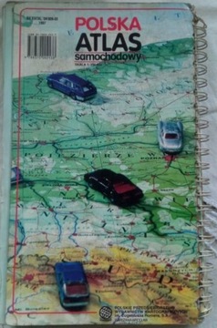 POLSKA mapa samochodowa 1996
