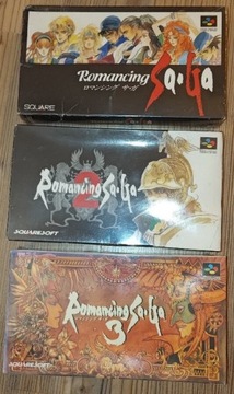 SNES __Romancing Saga __ trzy części we folii 