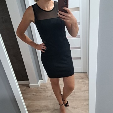 Sukienka mini czarna S