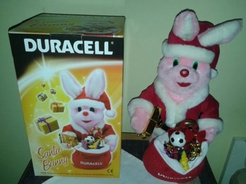 Zabawka Królik Duracell Święty Mikołaj Santa Bunny