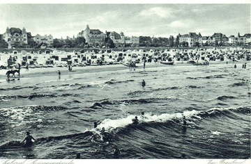 Swinemunde Świnoujście plaża lata 20-te