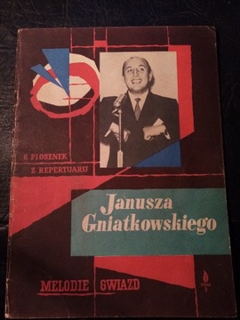 Janusz Gniatkowski na fortepian i śpiew 1958 r.
