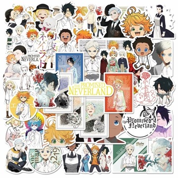 Naklejki The Promised Neverland Manga Anime 50 szt