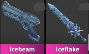 Icebeam Iceflake- Set Roblox murder mystery 2