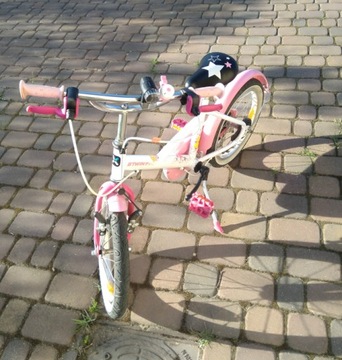 Rower Btwin 16 cali różowy dziecięcy