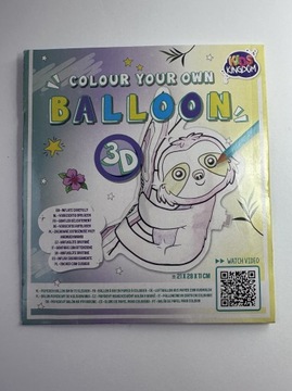 Balon papierowy do kolorowania 3D DIY Koala