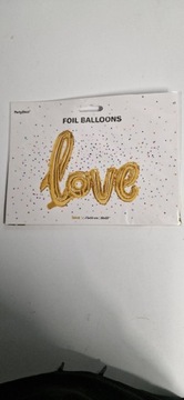 Balon z napisem Love 