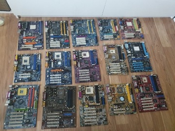 złom komputerowy płyty główne katry procesory 