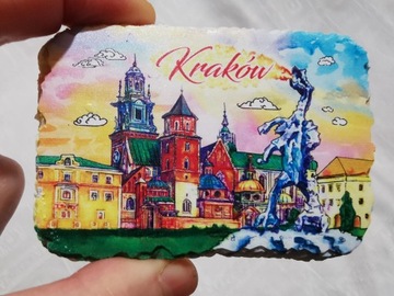 Magnes na lodówkę malowidło smok wawelski Kraków