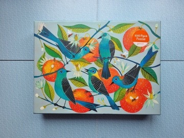 Galison Naranjas puzzle 1000 ptaki mandarynki pomarańcze birds
