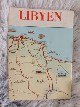 Libyen stara mapa turystyczna