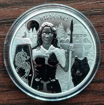 Srebrna Moneta Valkyries Hildegard 1 oz 2022