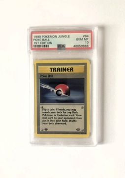 PSA 10 Pokemon Poke Ball 1999 Jungle 1st edition