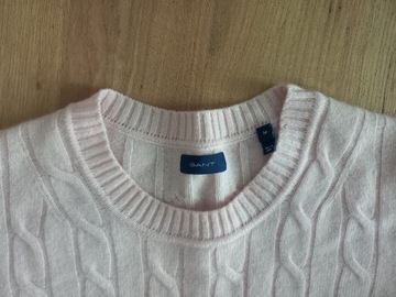 Gant sweter rosa wełniany M 