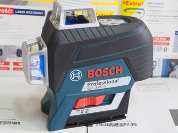 BOSCH GLL 3-80 C laser niwelator Czerwony krzyzow 