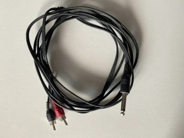 Kabel Jack 6,3mm - RCA 3 m 