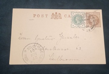 Kartka pocztowa Reklama kopalni złota 1901 rok.