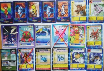 Kolekcjonerskie Karty Digimon Pokemon 2000 rok