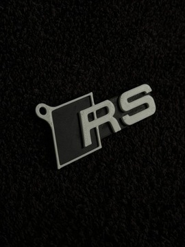 Brelok Audi RS - Druk 3D - Czarno-Biały