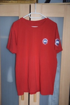 Canada Goose czerwona bluzka t-shirt S/M