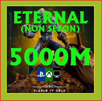 D4 Gold Diablo 4 ETERNAL 5000M Złota PC XBOX PS45