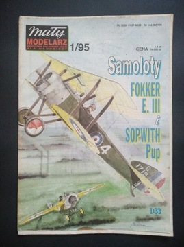 MAŁY MODELARZ 1/95 - Fokker E. III i Sopwith Pup