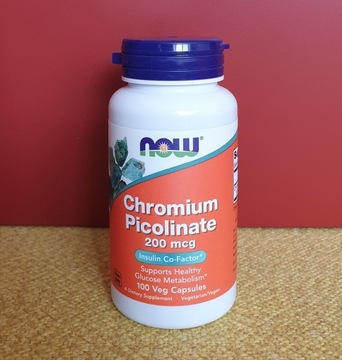 NOW Foods Chromium Picolinate 200mcg 100kaps.