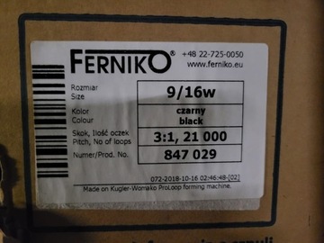 Spirala Zip-Wire FERNIKO 9/16", 3:1, 21000, Czarny