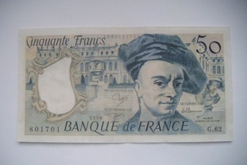 BANKNOT FRANCJA  50 Franków 1999 r. seria Q