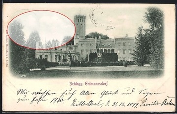 MYSŁAKOWICE Erdmannsdorf pałac zamek 1899