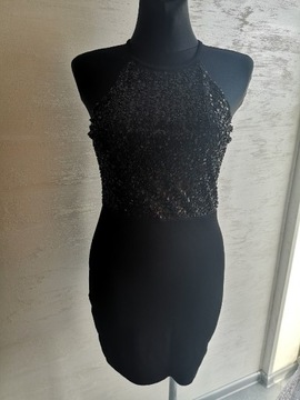 Nowa czarna sukienka Cekiny H&M Sylwester S/M