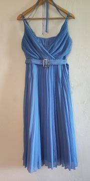 Sukienka plisowana błękitna MIDI M