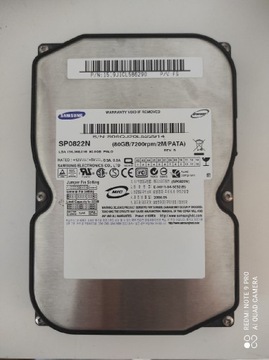 SAMSUNG SP0822N 80 GB 7200RPM 2 MB ATA 3.5