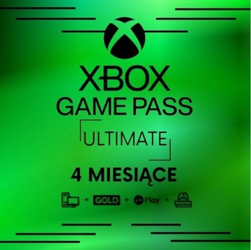 XBOX GAME PASS ULTIMATE 120 DNI 4 MIESIĄCE KOD