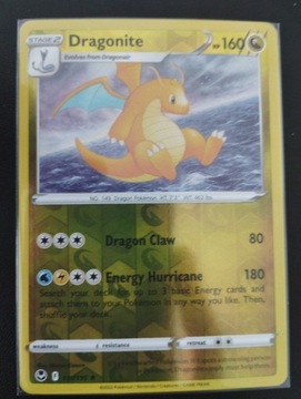 Silver Tempest - Dragonite rare Reverse Holo