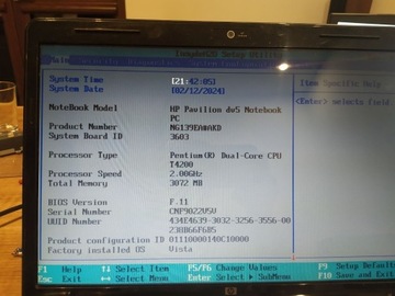 Laptop HP PAVILION DV5-1210EW