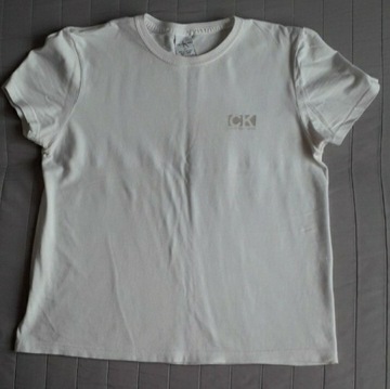 CALVIN KLEIN damski biały T-shirt r.L