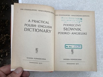 Słownik polsko-angielski 1973 rok